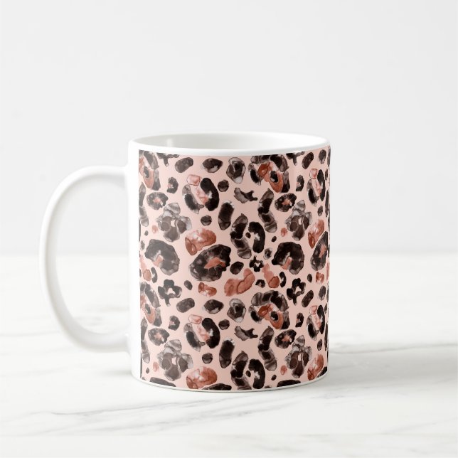 Druckmuster für Leoparden Kaffeetasse (Links)