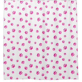 Druckmuster in rosa Farbe Duschvorhang