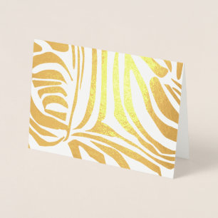 Druckmuster mit rosa Zebrastreifen Folienkarte