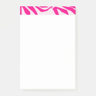 Druckmuster mit rosa Zebrastreifen Post-it Klebezettel