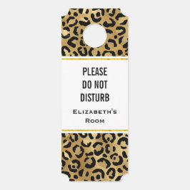 Druckmuster von Wild & Exotic Leopard nicht stören Türanhänger