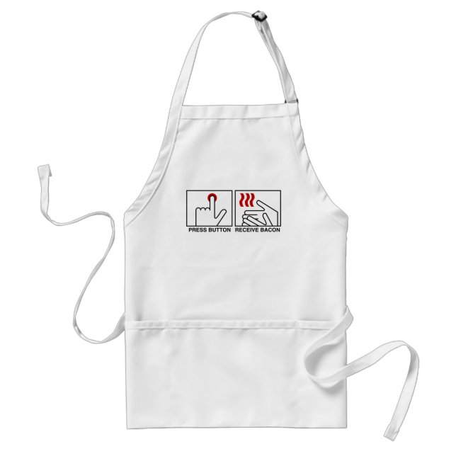 DRUCKSCHALTFLÄCHE ERHALTEN BACON Diagramm Schürze (Vorne)