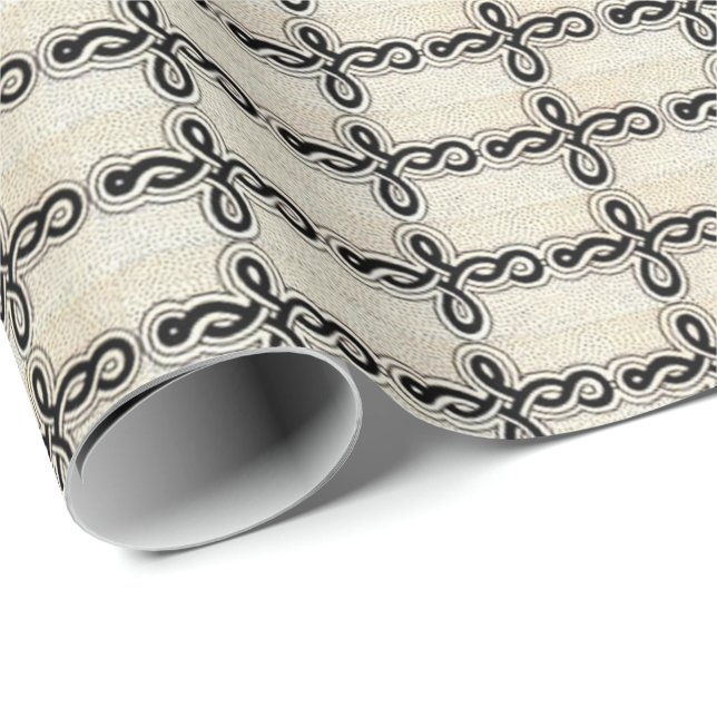 Druckschrift Geschenkpapier (Rolleneckpunkt)