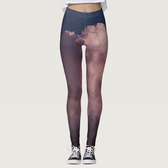 DRUCKTE Leggings KLOUTEN GEGEN BLAU (Vorderseite)