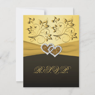 DRUCKTE RIBBON-RSVP-Karte RSVP Karte