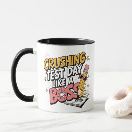 Drucktest-Tag wie eine Boss-Test-Tag-Motivation Tasse
