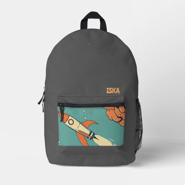 Druckversion Bedruckter Rucksack (Vorderseite)