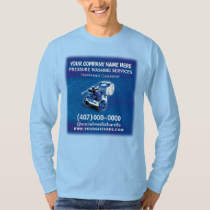 Druckvorlage (Power) Waschen und Reinigung T-Shirt