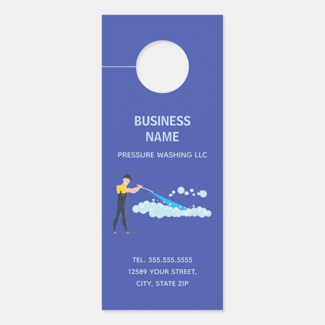 Druckwaschanlage nach QR Türanhänger (Vorderseite)