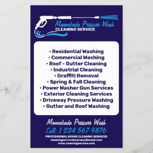 Druckwäsche Power Washing Professionelle Marine Flyer