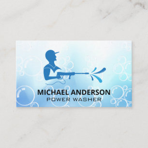 Druckwäscheservice   Seifenblasen Visitenkarte