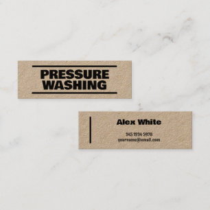 Druckwaschkraft Mini Visitenkarte