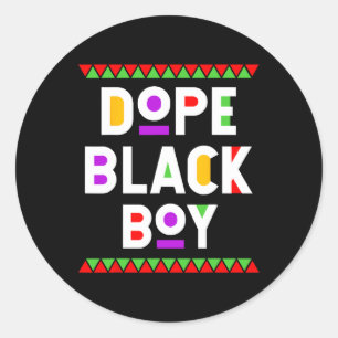 Drug Black Boy African American Black History Mont Runder Aufkleber