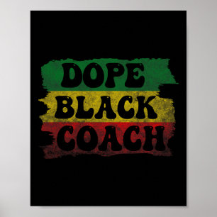 Drug Black Coach Afrikanische schwarze Geschichte Poster