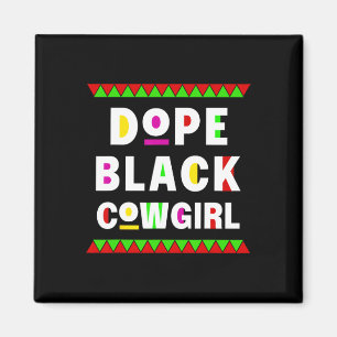 Drug Black Cowgirl Horseback Afrikanischer Amerika Magnet