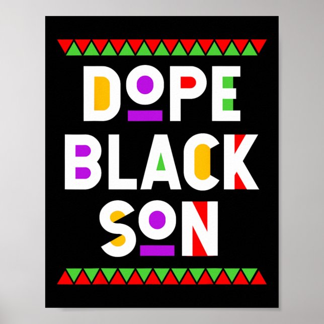 Drug Black Son African American Black History Mont Poster (Vorne)