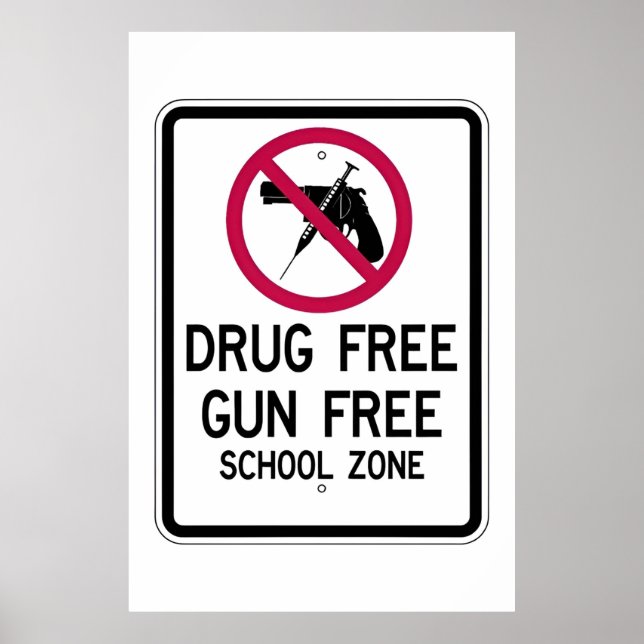 Drug Free for School logo Poster (Vorne)