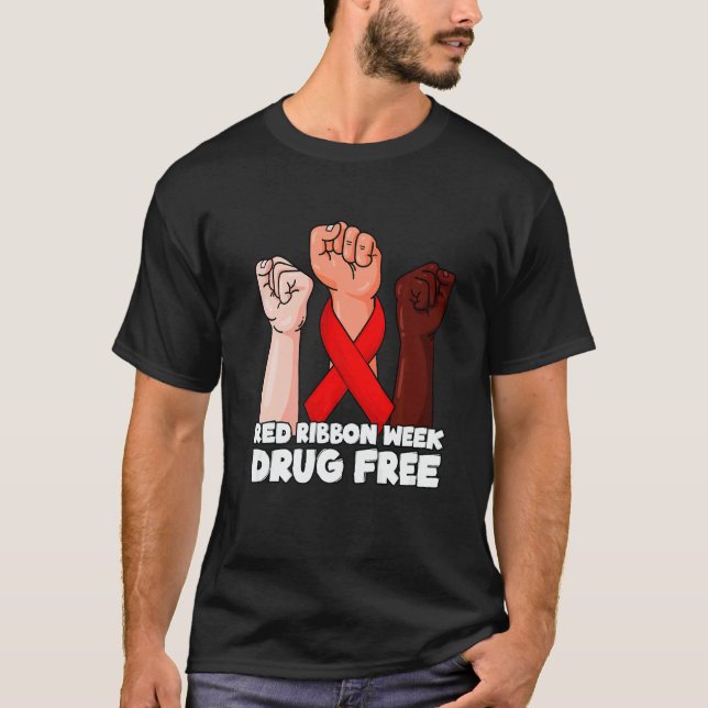Drug Free October Red Ribbon Week 2022  1 T-Shirt (Vorderseite)
