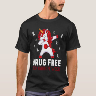 Drug free Wear Red for Red Ribbon Week Awareness U T-Shirt