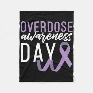 Drug Overdose Awareness Day Erholung nüchtern Sobr Fleecedecke