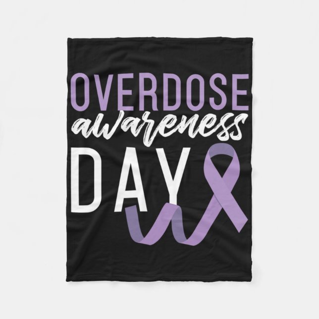 Drug Overdose Awareness Day Erholung nüchtern Sobr Fleecedecke (Vorderseite)