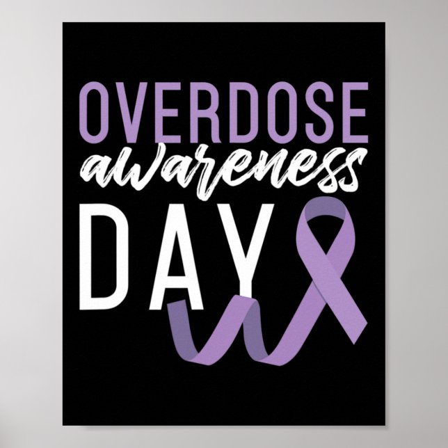 Drug Overdose Awareness Day Erholung nüchtern Sobr Poster (Vorne)
