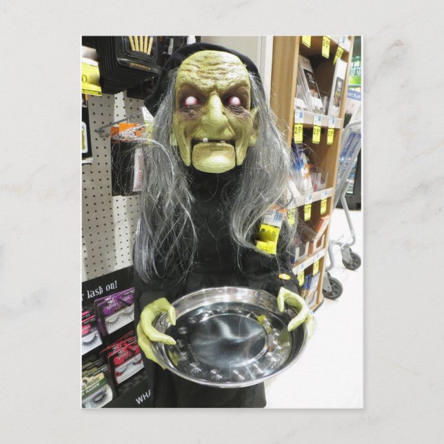Drugstore Hexe Postkarte (Vorderseite)