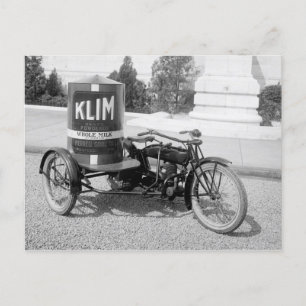 Drugstore Motorrad Postkarte