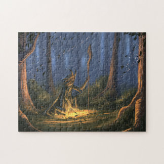 Druid im Wald Puzzle