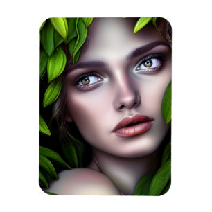 Druid Nature Goddess Woman Fantasy Art Magnet