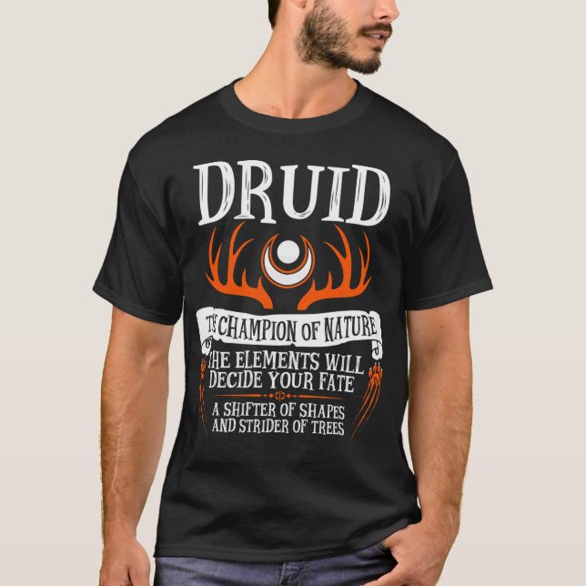 Druid the Champion of Nature - Dungeons Dragons ( T-Shirt (Vorderseite)