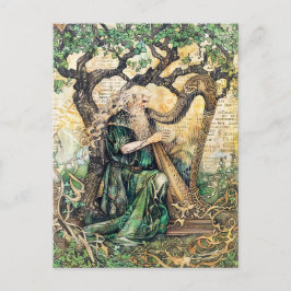 Druide keltische Weiße Priester der Natur Postkarte
