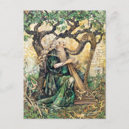 Druide keltische Weiße Priester der Natur Postkarte