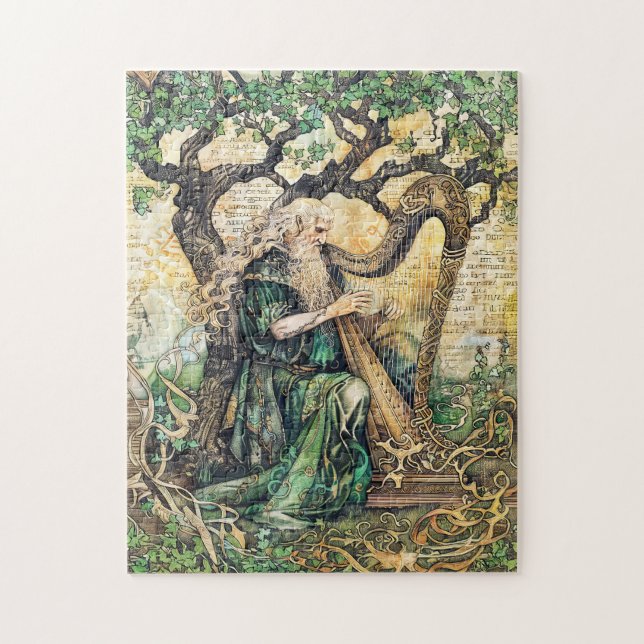 Druide keltische Weiße Priester der Natur Puzzle (Vertikal)