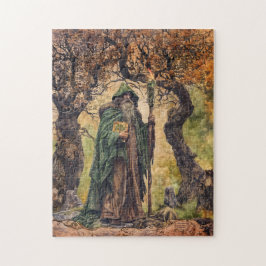 Druide keltische Weiße Priester der Natur Puzzle