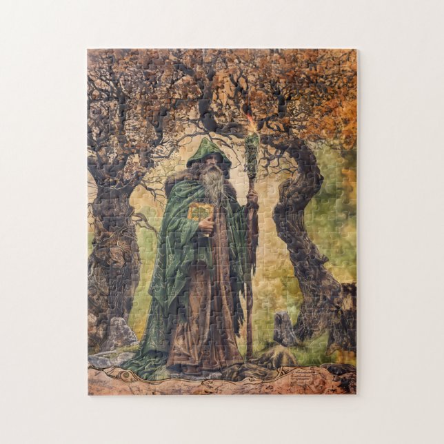 Druide keltische Weiße Priester der Natur Puzzle (Vertikal)