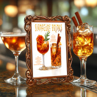 Druiden Hills Wedding Signature Drinks unterzeichn