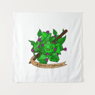 Druiden-Würfel Wandteppich