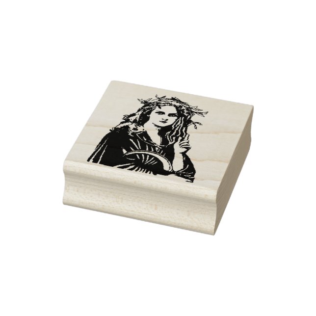 Druidess Holz Briefmarke Gummistempel (Stempel)