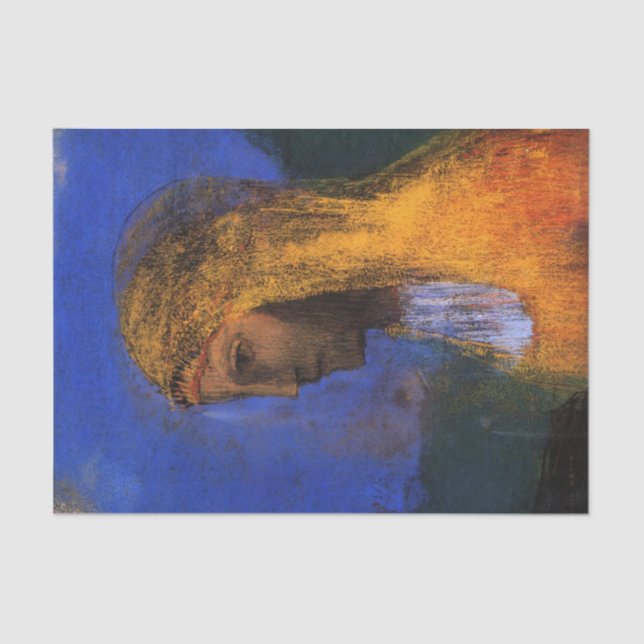 Druidess von Odilon Redon Seidenpapier (Vorderseite)