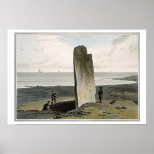 Druidical Stein bei Strather nahe Barvas, Insel Poster
