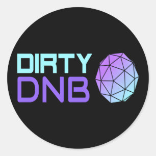 Drum and Bass Dirty Dnb Drum N Bass Liquid Funk Runder Aufkleber