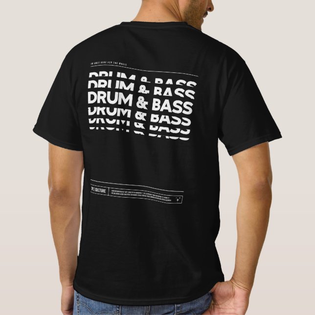 Drum & Bass Dance Culture DJ Raise T - Shirt Dark (Rückseite)