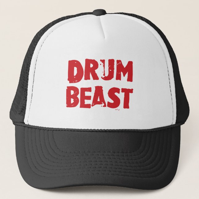 Drum Beast Hat Truckerkappe (Vorderseite)