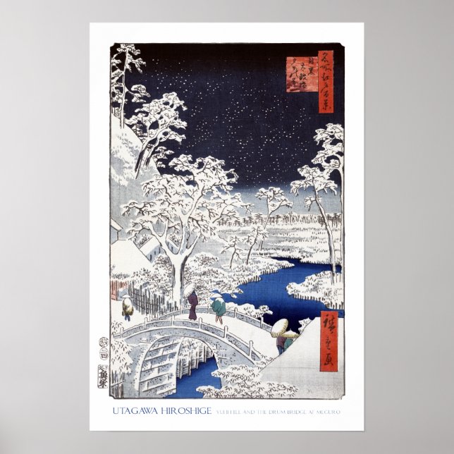 Drum Bridge auf Meguro Poster (Vorne)