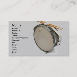 Drum Business Card Visitenkarte