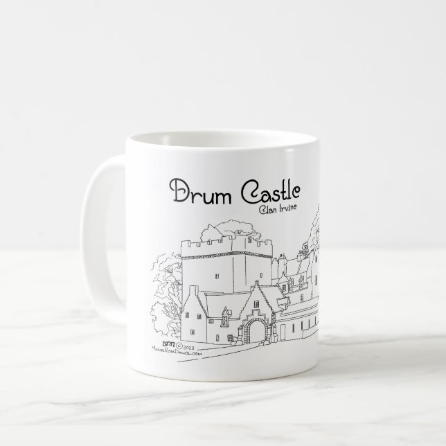 Drum Castle, Aberdeenshire, Schottland Kaffeetasse (Vorderseite Links)