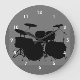 Drum Design Wall Uhr