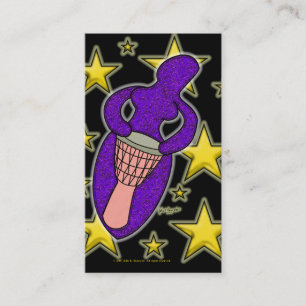 Drum Goddess Business Card Visitenkarte