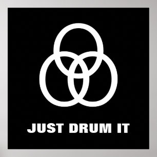 ~Drum it~ POSTER, TRINITY, CUSTOMIZE IT! Poster